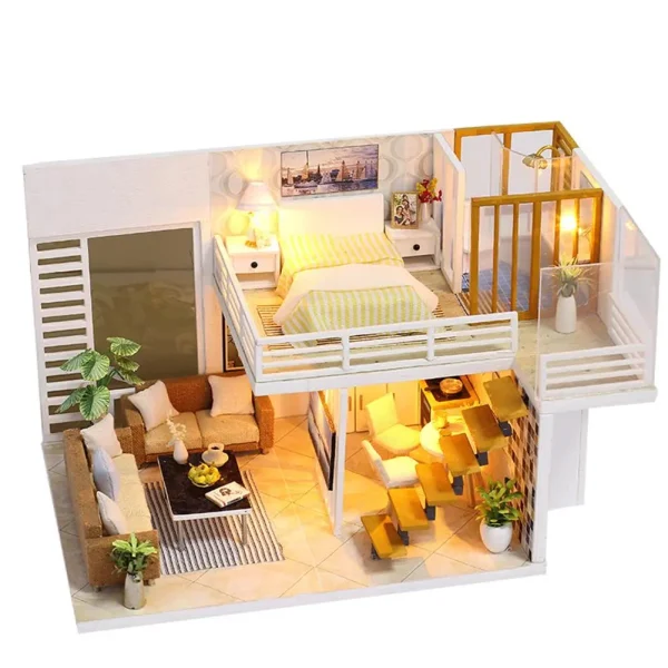 Cutebee Loft Apartment DIY Dollhouse Kit
