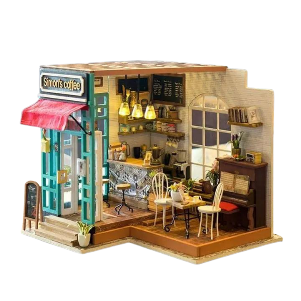 Simon's Coffee Robotime DIY Miniature Dollhouse Kit