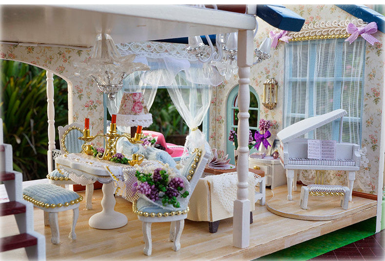 Cutebee Provence Lavender DIY 3D Dollhouse