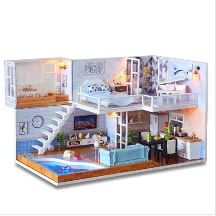 Revos Loft DIY Miniature House Kit house and music4f3aff1d9c8a4f44aed09f77fa51b060A