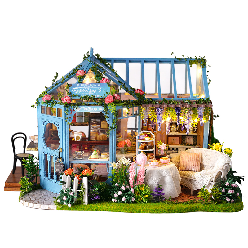 Cutebee Rose Garden Tea House DIY Dollhouse