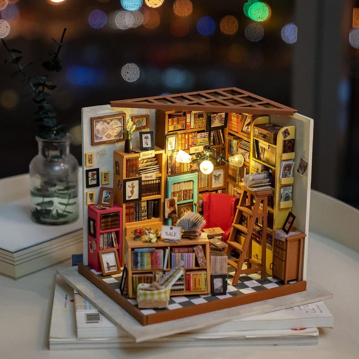 Rolife DIY Miniature Dollhouse- Sam's Study DG102 Sparetime