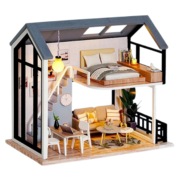 Cutebee Meet Happiness DIY Nordic Dollhouse Kit