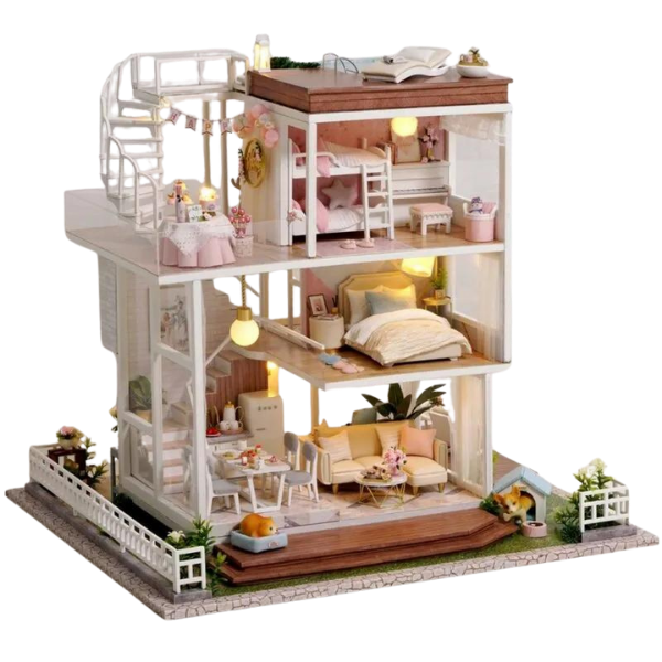 Cutebee Queen's Villa DIY Dollhouse Kit