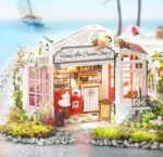 Rolife DIY Wooden Miniature Dollhouse Honey Ice-cream Shop DG148 Teens Gift