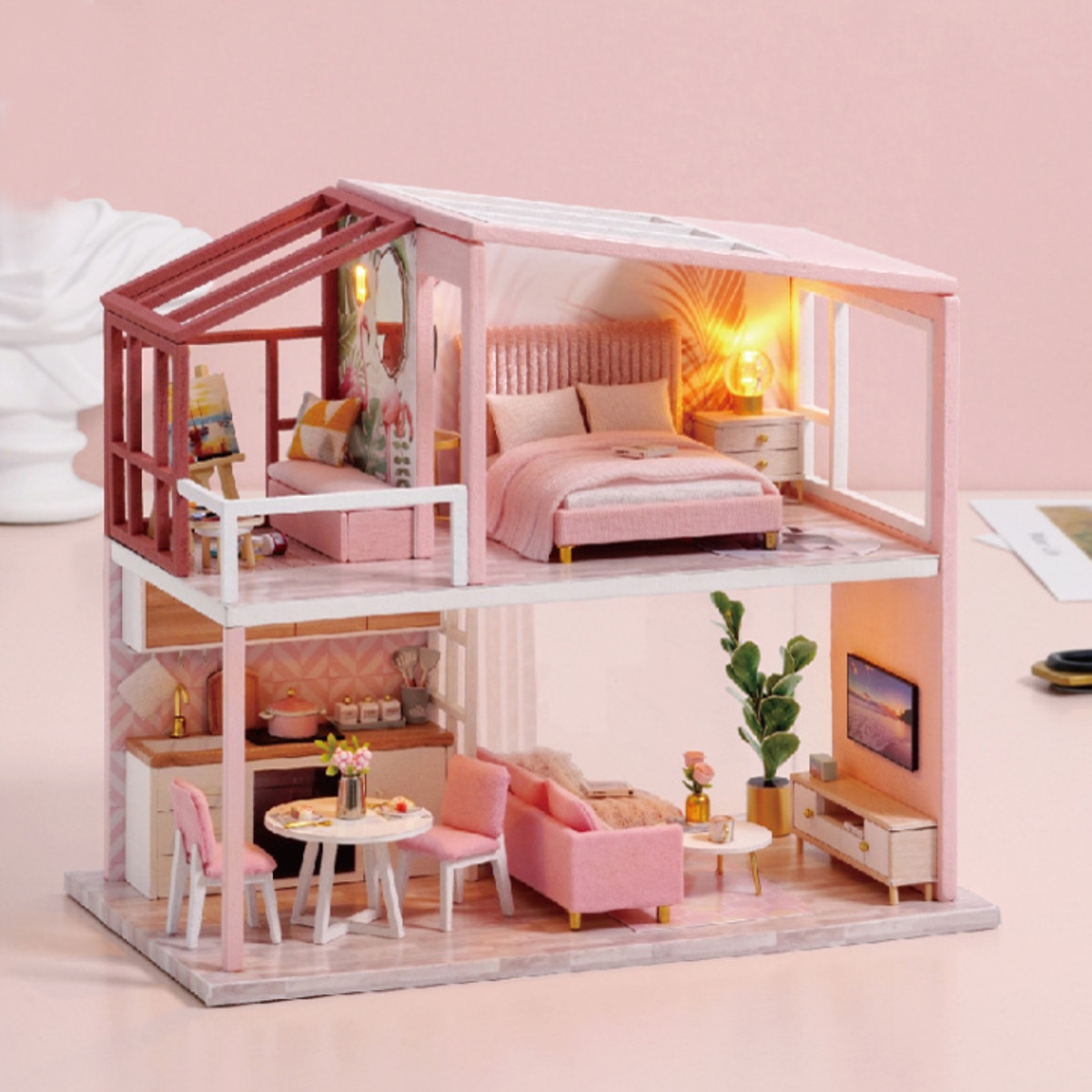 Cutebee Meet Happiness QL02A DIY Nordic Dollhouse