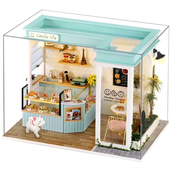 Cute Shop-Tea Lab Smile Life DIY Dollhouse Kit