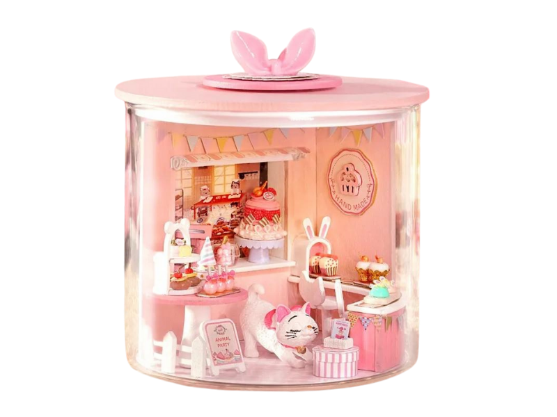 Cutebee Kitten Cake House DIY Miniature Kit