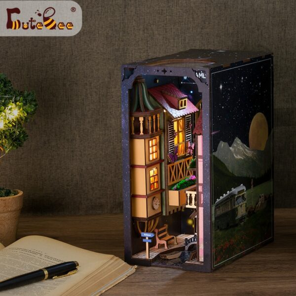 Scholar's Dream SL-09 DIY Wooden Book Nook - Book Nook Kit