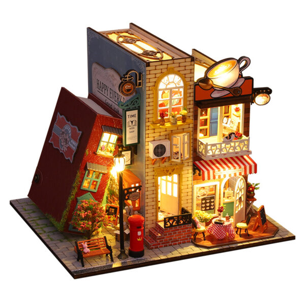 Cutebee Book Villa DIY Miniature Dollhouse Kit