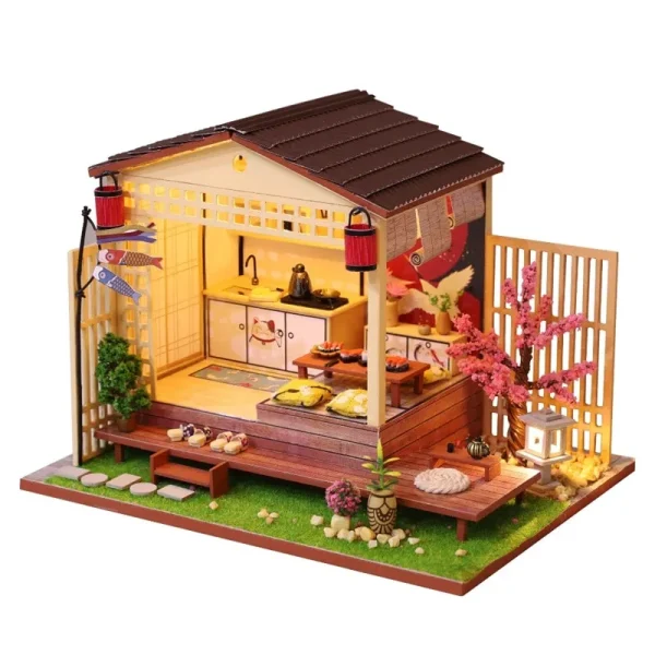 Cutebee Sakura Kitchen DIY Dollhouse Kit