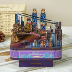 Cutebee DIY New City Street View Music Box Kit