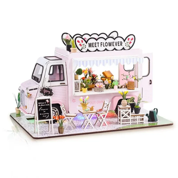 Cutebee Meet Flower Car DIY Miniature Store