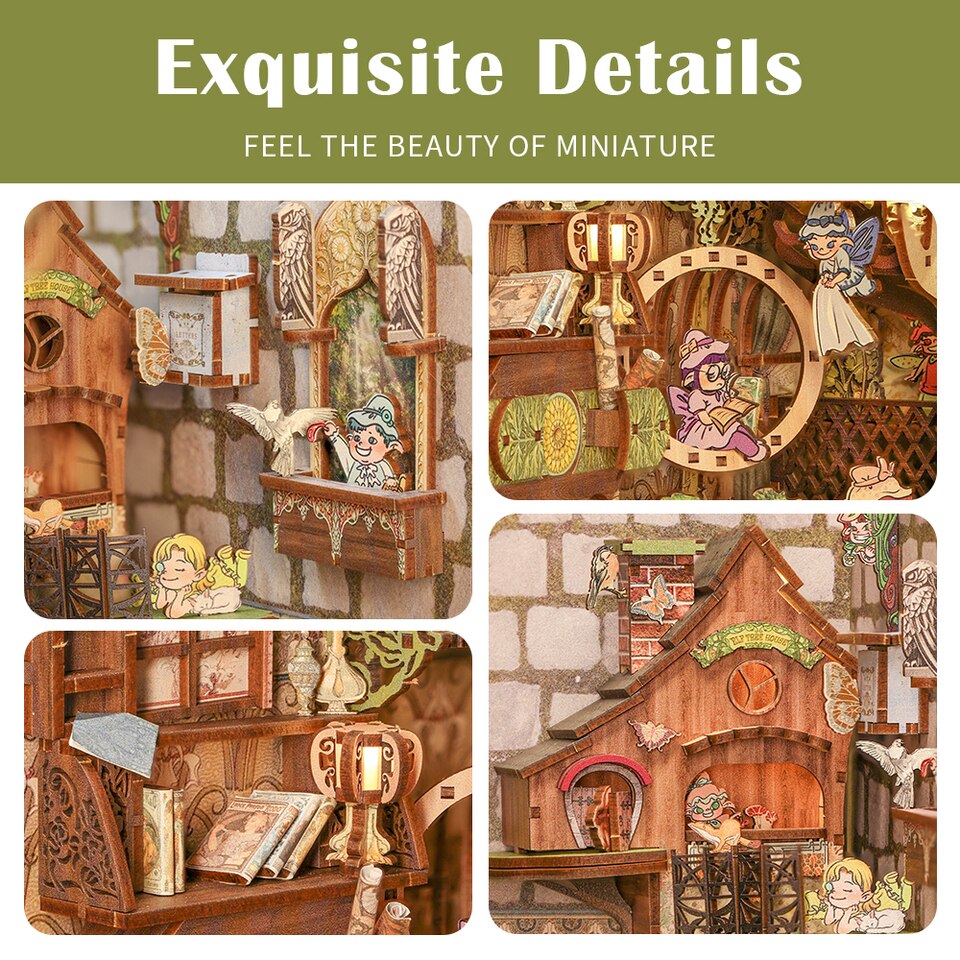 Elven Paradise SZ06 DIY Book Nook - Cutebee Dollhouse