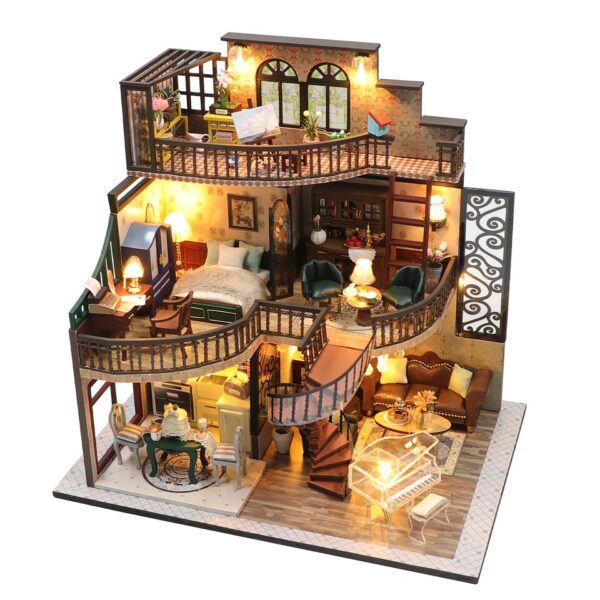 Book Villa ES007 DIY Miniature Dollhouse Kit - Cutebee Dollhouse