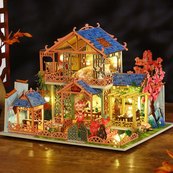 Nancy's Book Villa DIY Miniature Dollhouse - CraftDIYKit