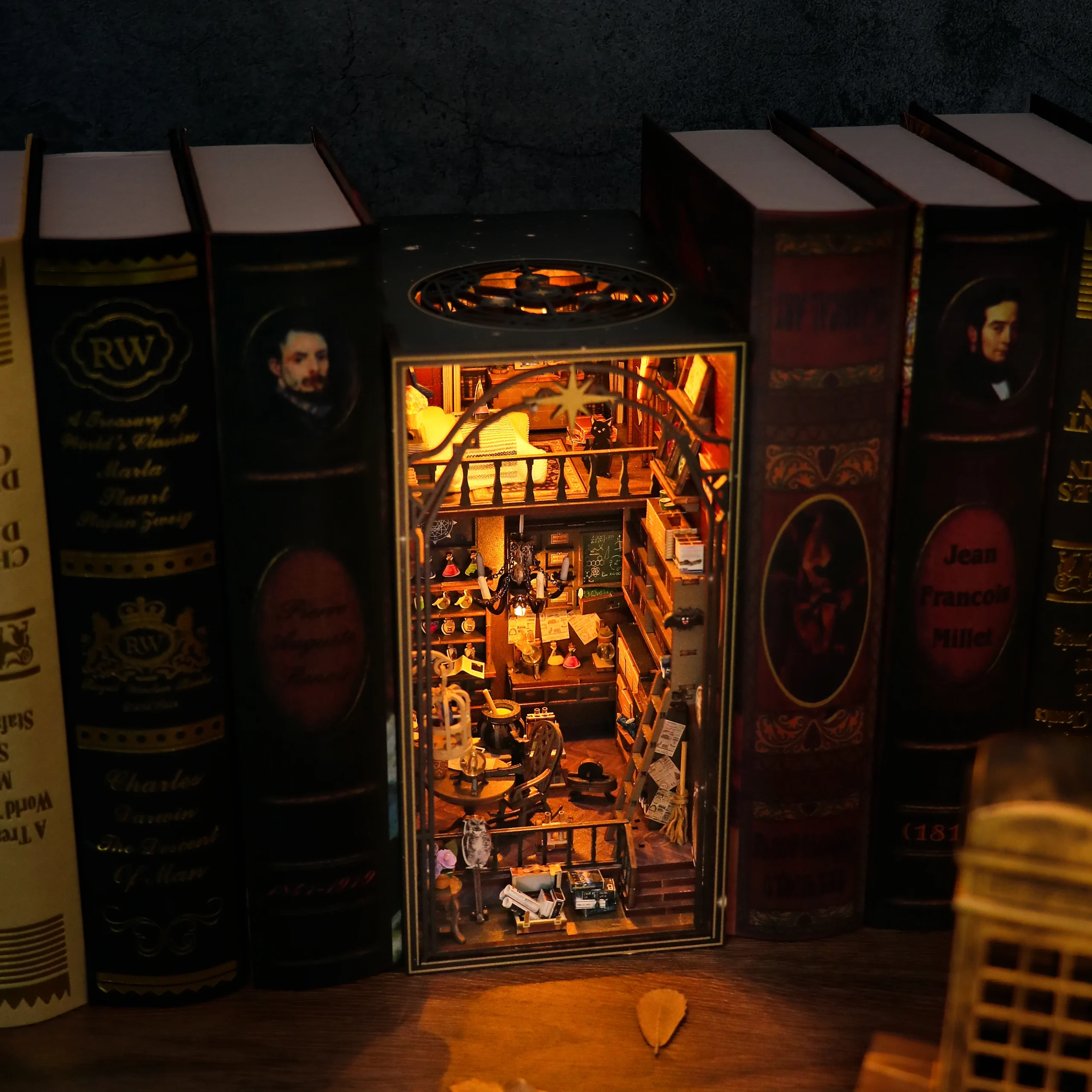 Mira Magic House M2311 DIY Wooden Book Nook - Cutebee Dollhouse