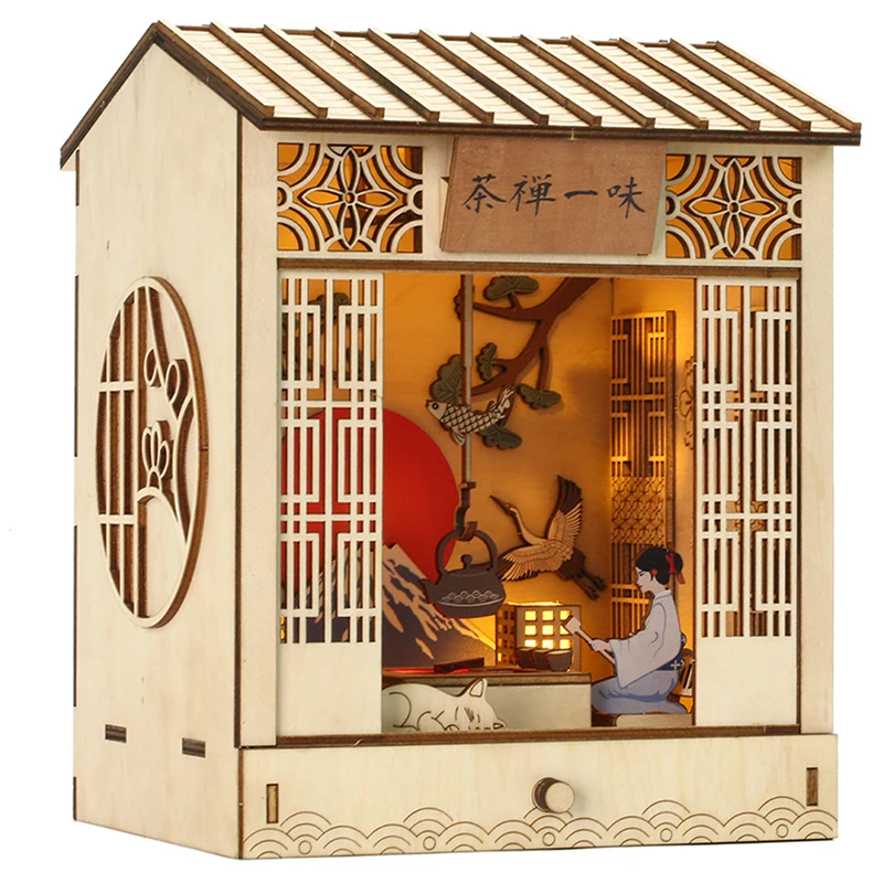 Cutebee Asian Style Book Nook - Cutebee Dollhouse
