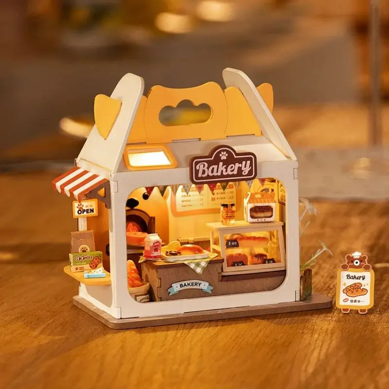 Robotime Rolife Food Box Shop DIY Dollhouse Kit