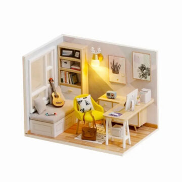 Cutebee Sunshine Study DIY Miniature House Kit – With LED