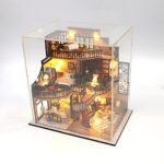 Lannso DIY Dollhouse Miniature Kit with Music Box