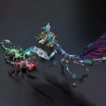 Metalkitor Giant Mantis 3D Metal Model Kit (Purple, 1200+ Pcs)