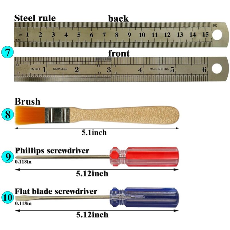 32-Piece Model & Dollhouse Craft Tool Kit