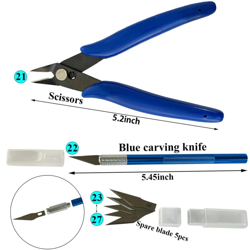 32-Piece Model & Dollhouse Craft Tool Kit
