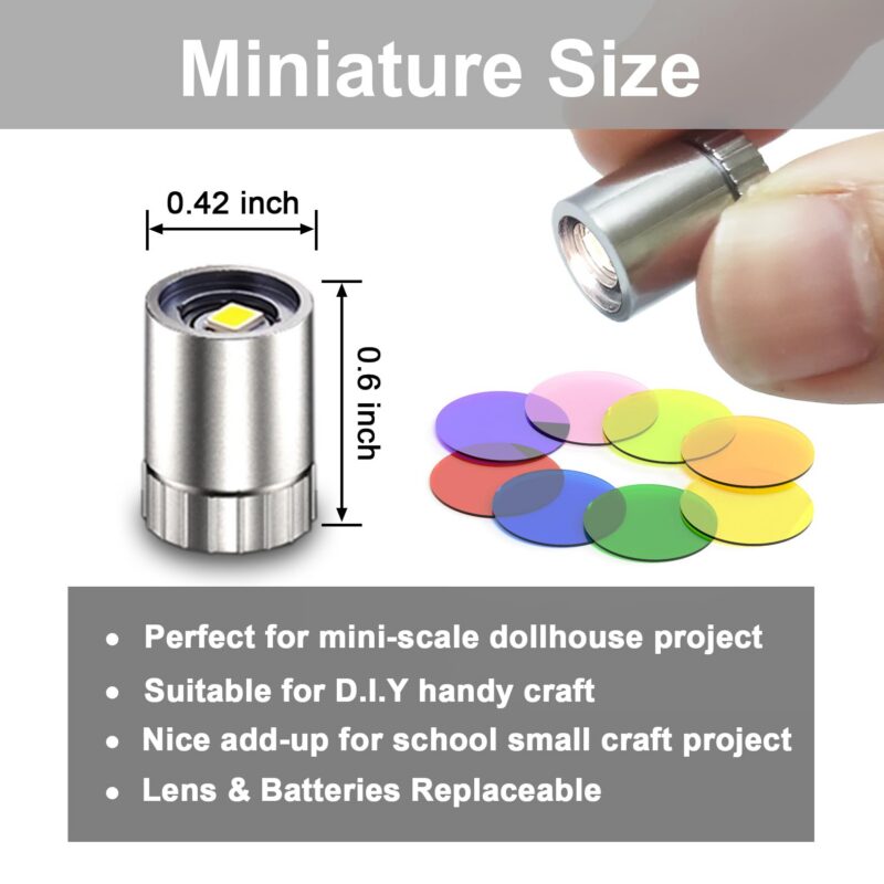 24-Pack Full-Color Miniature LED Lights, Battery Powered