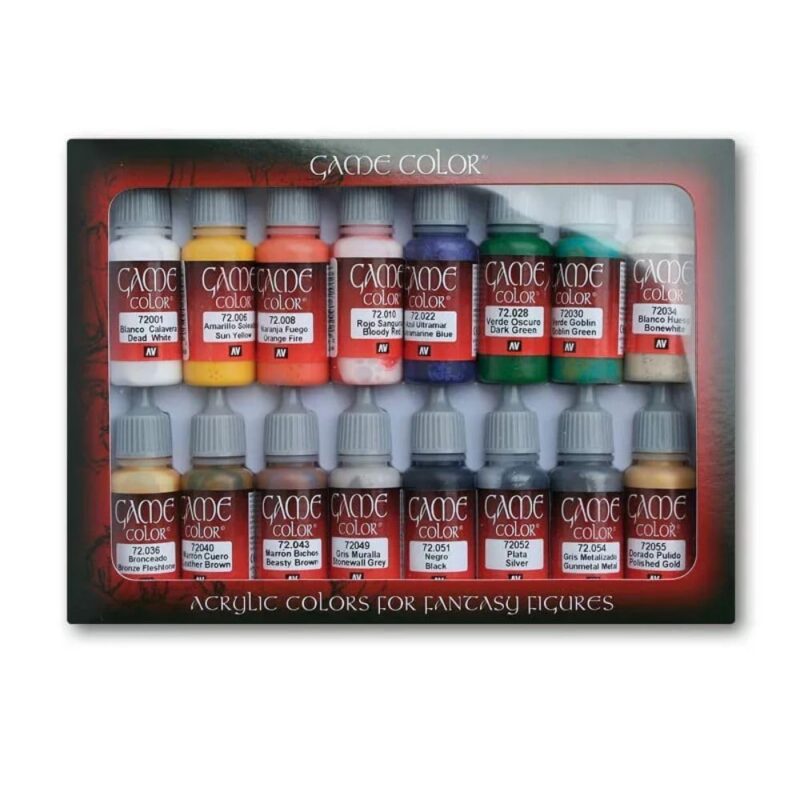 Vallejo Game Color Introduction Paint Set (16 x 18ml)