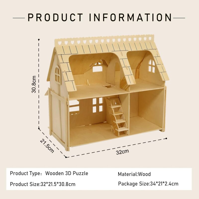 Cuteroom Fantasy Villa Dollhouse Kit (Duplex)