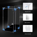 Clear Acrylic Display Case with Mirrored Back (6x6x10 in)
