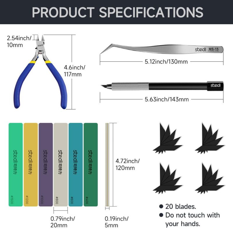14-Piece Model Building Tool Kit for Beginners
