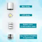 10-Pack Micro LED Lights, Battery Powered (White)