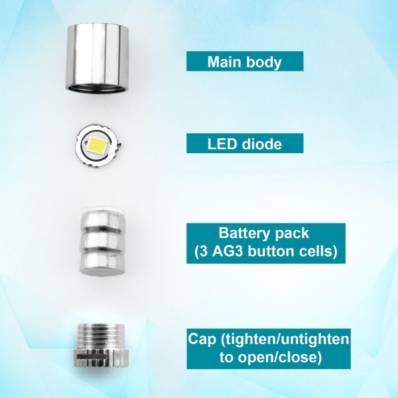 10-Pack Micro LED Lights, Battery Powered (White)