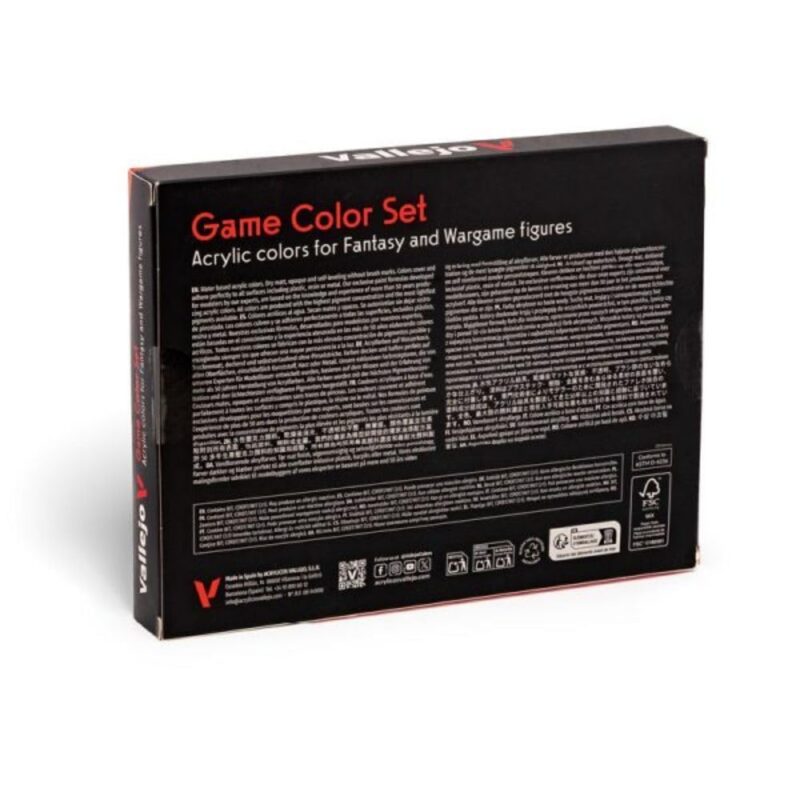 Vallejo Game Color Introduction Paint Set (16 x 18ml)
