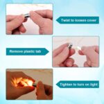 30-Pack Miniature LED Lights with Batteries (Warm & Cool White)