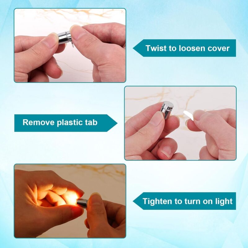 30-Pack Miniature LED Lights with Batteries (Warm & Cool White)