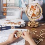 Rokr Illuminated Globe 3D Wooden Puzzle with LED