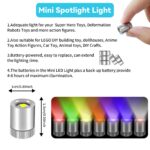 10-Pack Mini LED Spotlights, Battery Powered (Warm White)