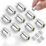 BTFO 10pcs Micro Led Lights, Battery Powered Tiny Led Lights Small Mini Dollhouse Miniature Light for Paper Lantern Party Decoration Crafts Dollhouse Accessories (White Light)