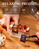 Rolife Coffee Shop DIY Miniature House Kit with LED
