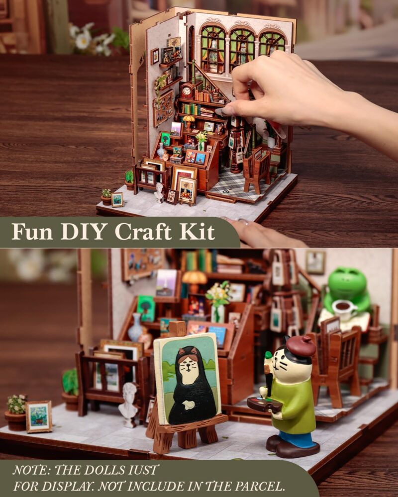 Cutebee Gallery Bookstore DIY Book Nook Kit