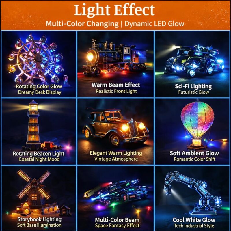 10-Pack Mini LED Spot Lights with Batteries (Warm White)