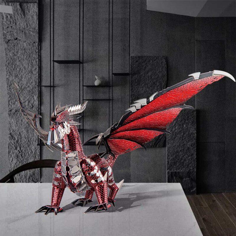 Piececool Black Dragon King 3D Metal Model Kit (107 Pcs)