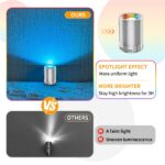12-Pack Mini RGB LED Lights, Battery Powered