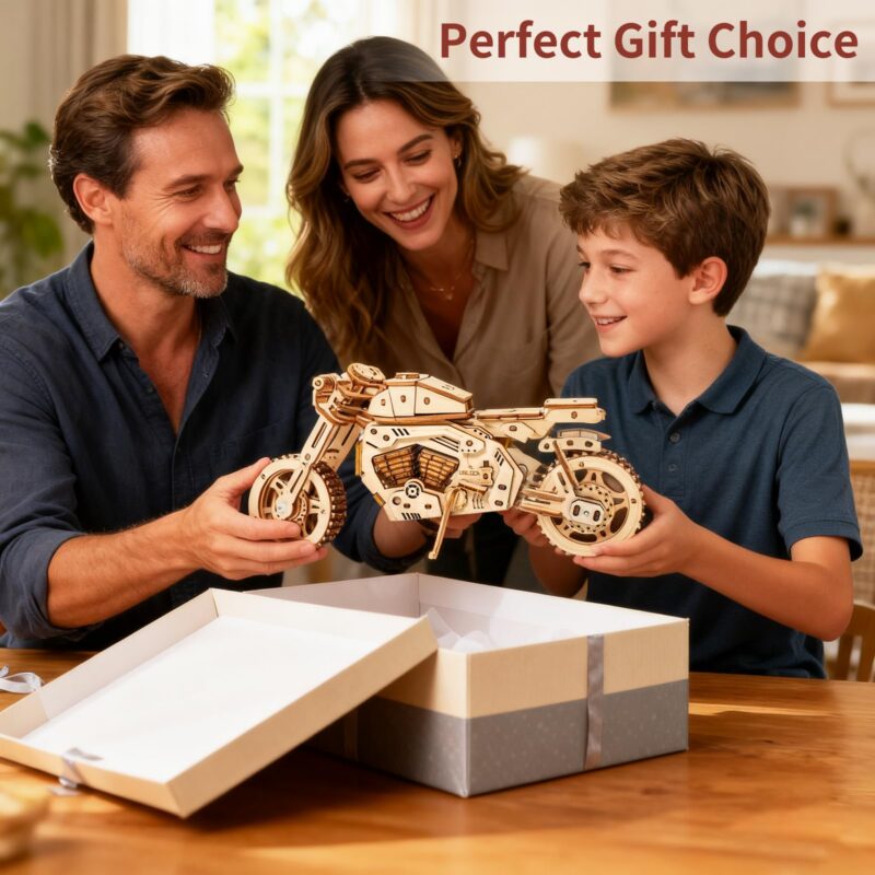 Buildixel Motorcycle 3D Wooden Puzzle