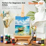 50-Color Acrylic Paint Set (60ml Bottles)