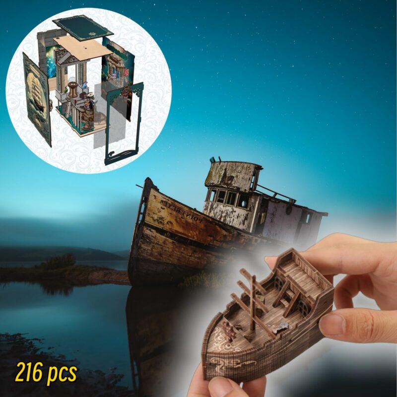 Cutebee Riddle on the Seabed DIY Book Nook Kit