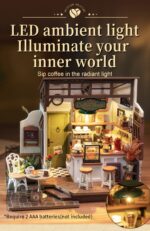 rowood No.17 Cafe DIY Miniature House Kit with LED